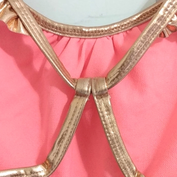 BLEU ICE GIRLS SHIMMER PEACH SWIMSUIT NWOT SIZE LG - Picture 7 of 10